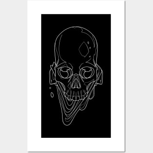 Messenger Skull Black Posters and Art